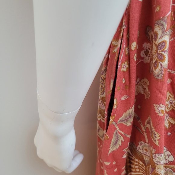 Chaps summer dress in orange with flower print. Size M. NWT - Picture 3 of 8